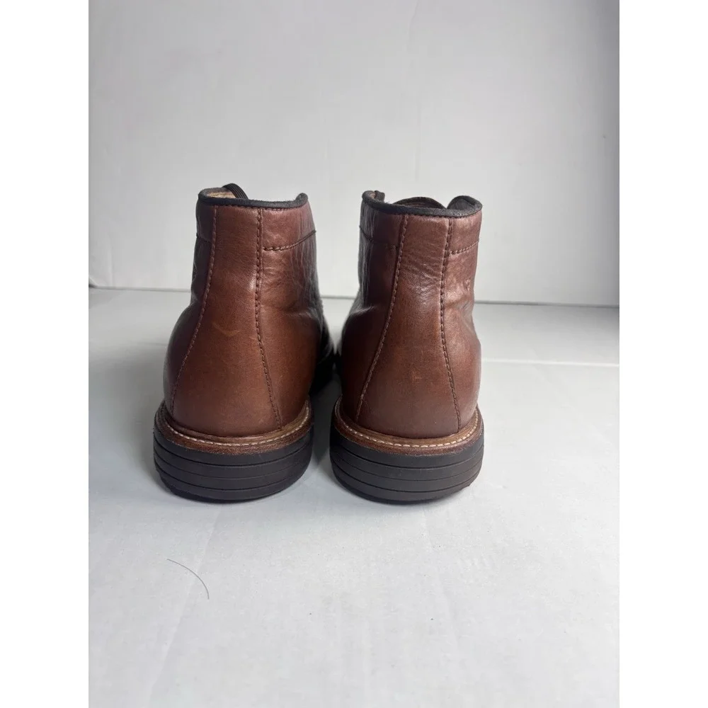 UGG Australia Brown Leather Chukka Boots Men Luxury Business Casual‎ Laces Sz 12